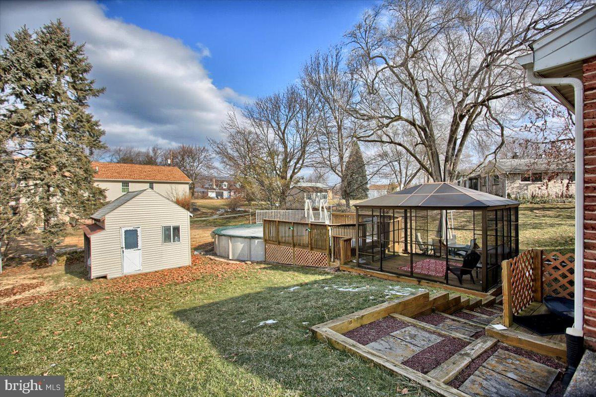 60 Sharon Road Enola, PA 17025 - Photo 5 of 37 Backyard oasis with Pool shed for extra storage.