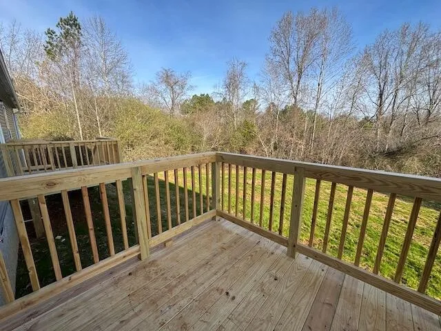 a balcony with an outdoor space