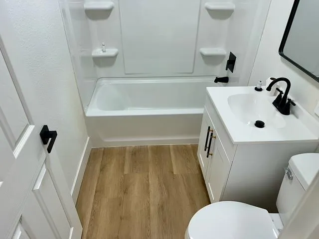 a bathroom with a sink and a tub