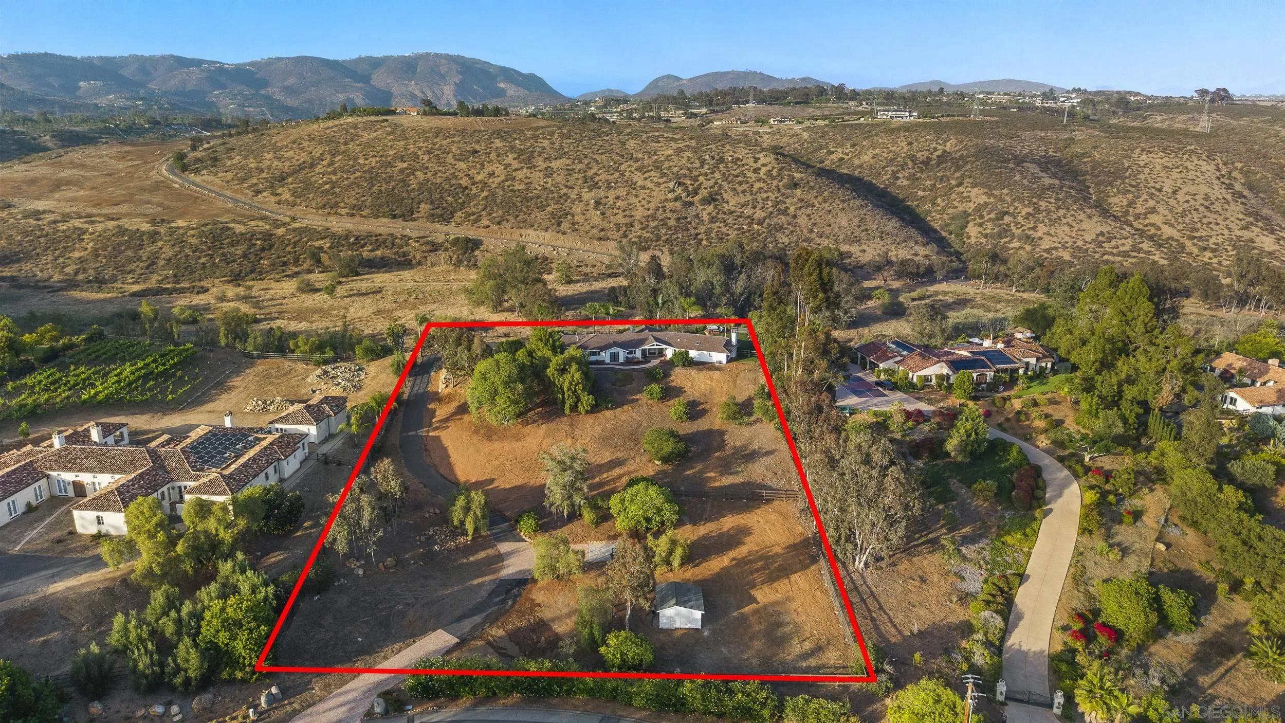 16551 Zumaque Street Rancho Santa Fe, CA 92067 - Photo 54 of 58 Aerial View