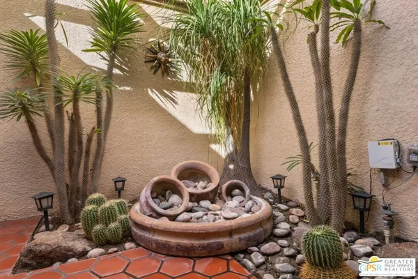 a view of outdoor space with seating area