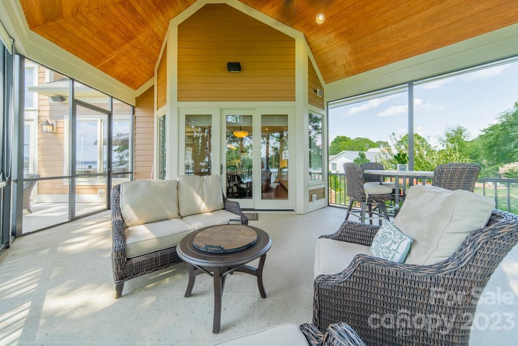 218 Queens Cove Road Mooresville, NC 28117 - Photo 17 of 42 a outdoor living space with furniture and a potted plant