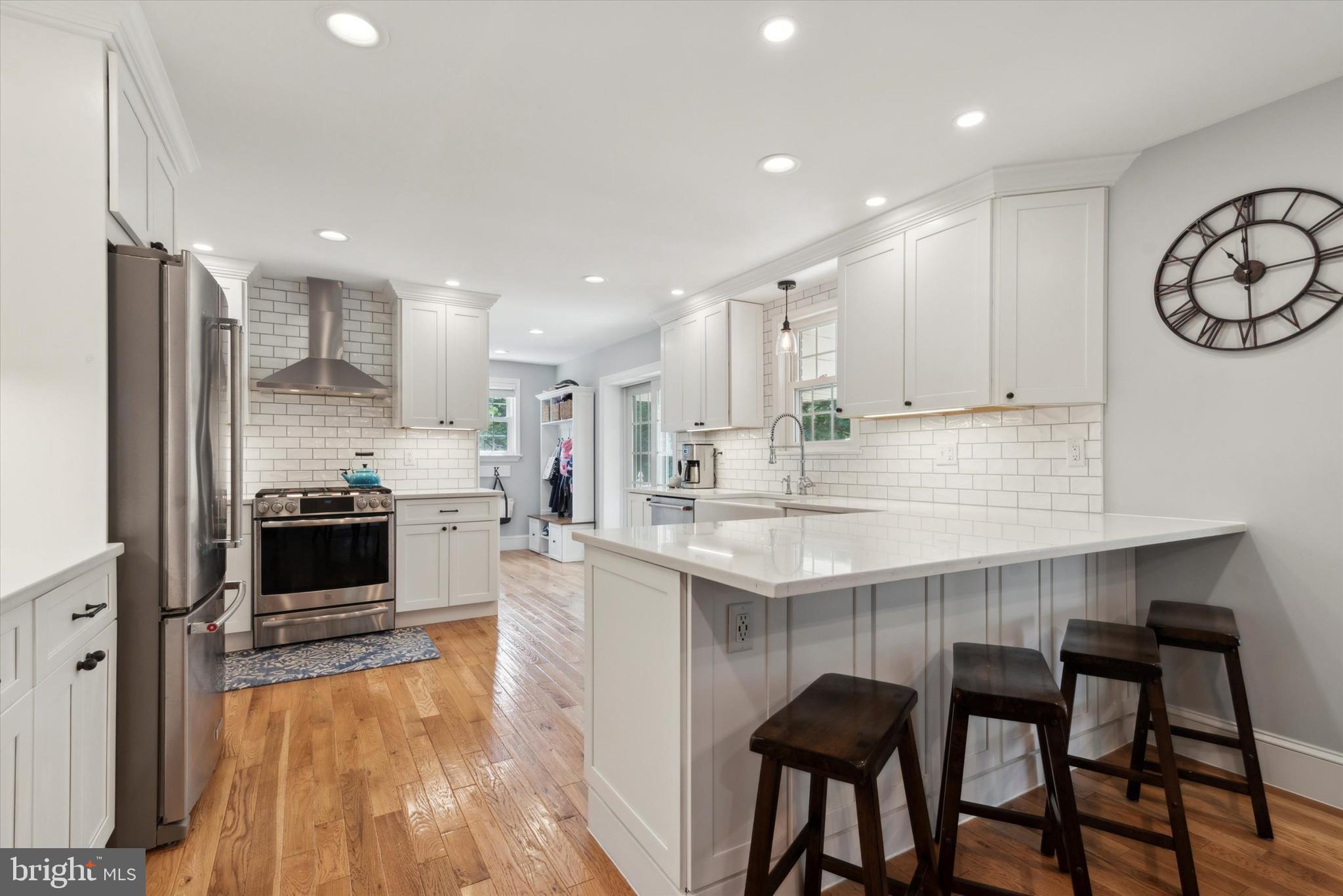 314 Old Lancaster Road Devon, PA 19333 - Photo 7 of 28 Beautifully Updated White Kitchen