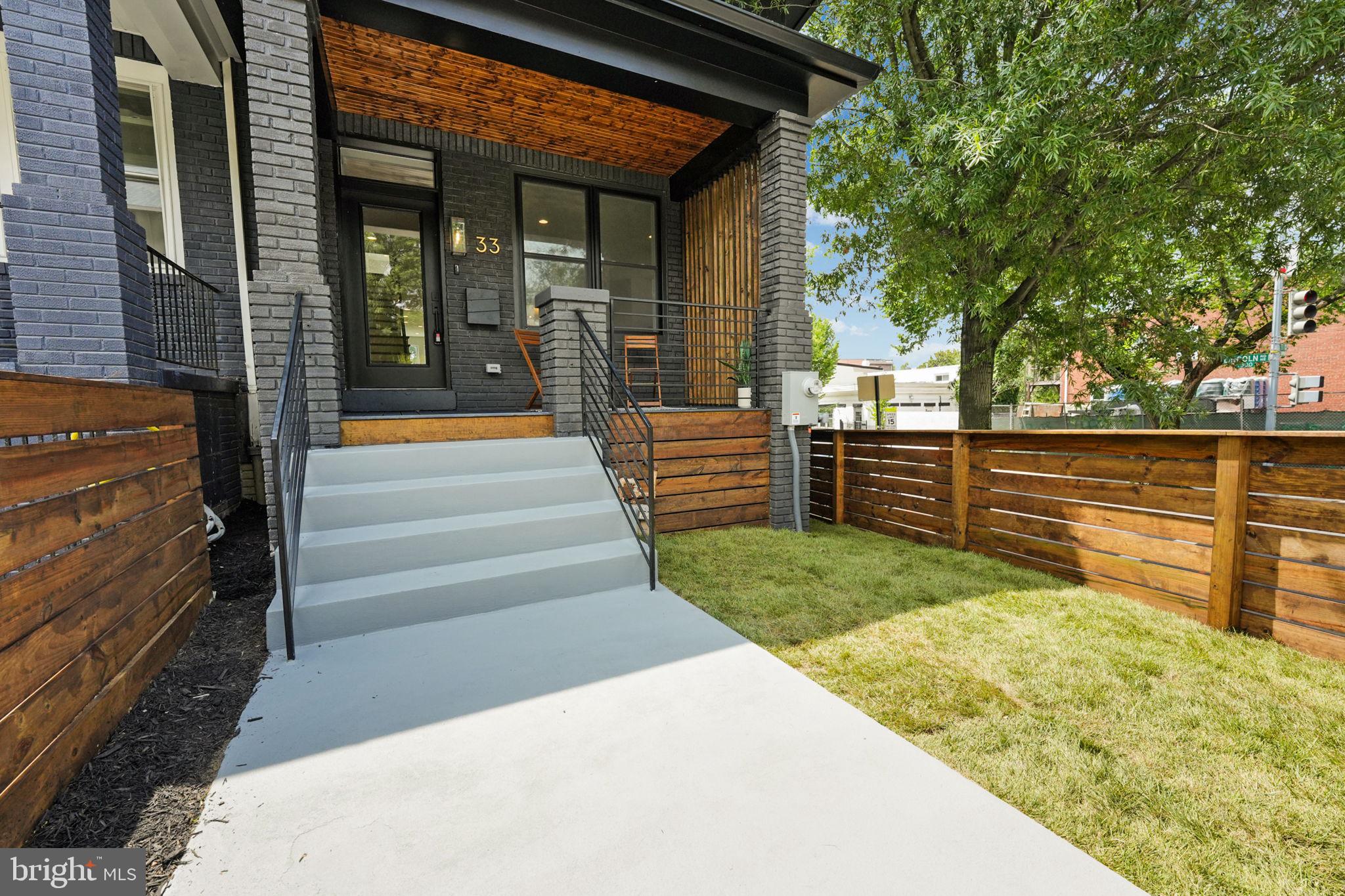 33 T Street Northeast Washington, DC 20002 - Photo 44 of 46 Charming Front Porch and yard