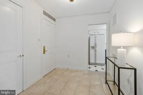 a view of a hallway with a elevator