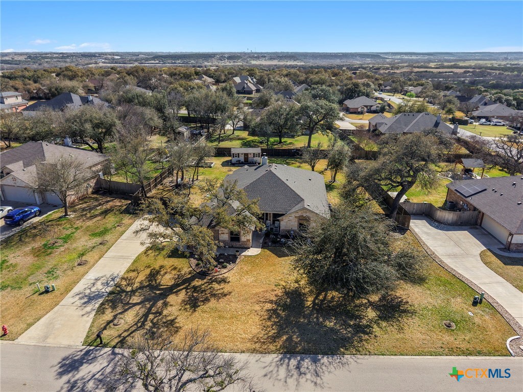 166 Mountain Rose Road Belton, TX 76513 - Photo 2 of 37 an aerial view of residential houses with outdoor space