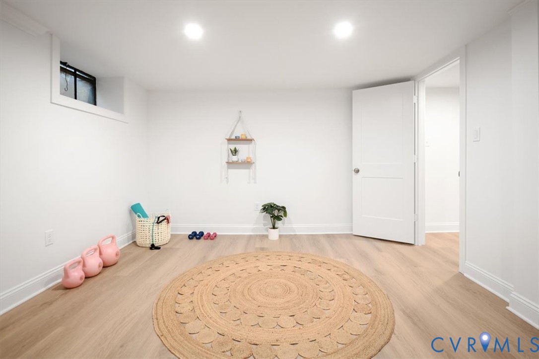 4703 Sylvan Road Richmond, VA 23225 - Photo 37 of 49 Basement gym/playroom/ game room