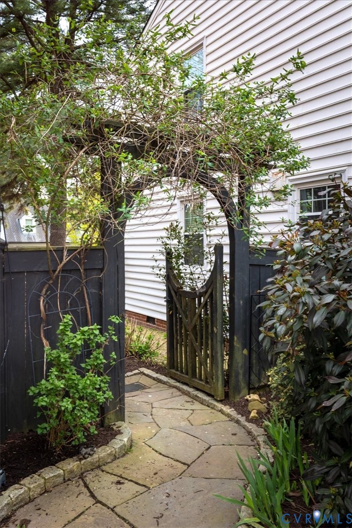 4703 Sylvan Road Richmond, VA 23225 - Photo 40 of 49 Fairytale side gate leading to beautiful landscapi