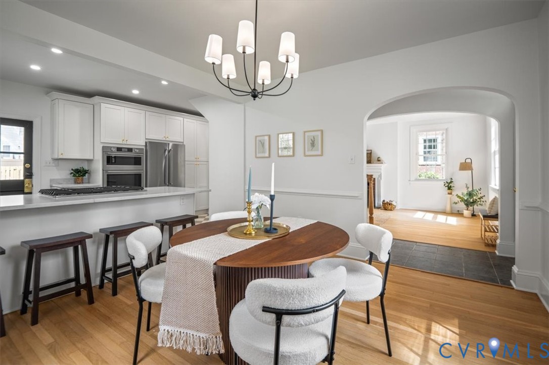 4703 Sylvan Road Richmond, VA 23225 - Photo 7 of 49 Dining Room looking into the Kitchen and the Livin