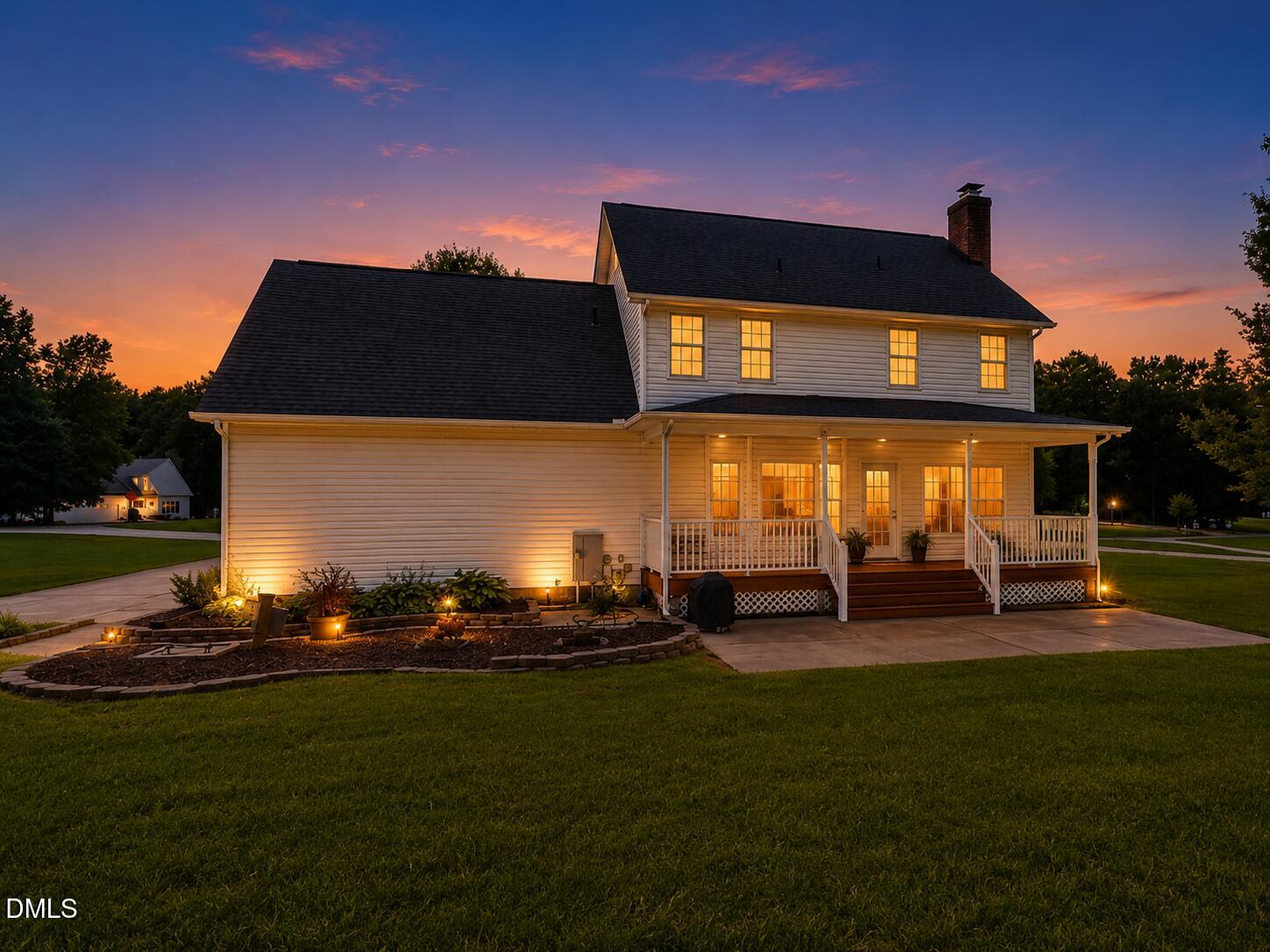 1229 Jogging Court Raleigh, NC 27603 - Photo 41 of 42 AI Staged Twilight Back