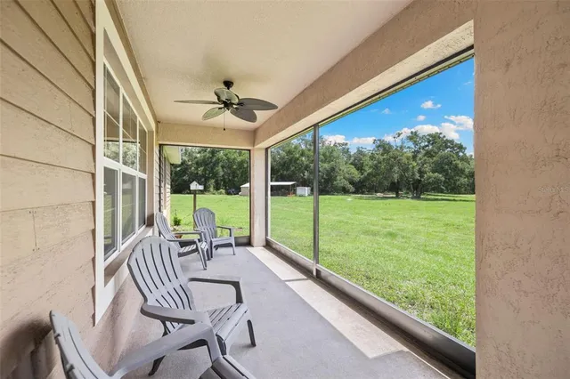 a view of a golf course