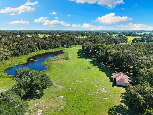 a big yard with lots of green space and deers