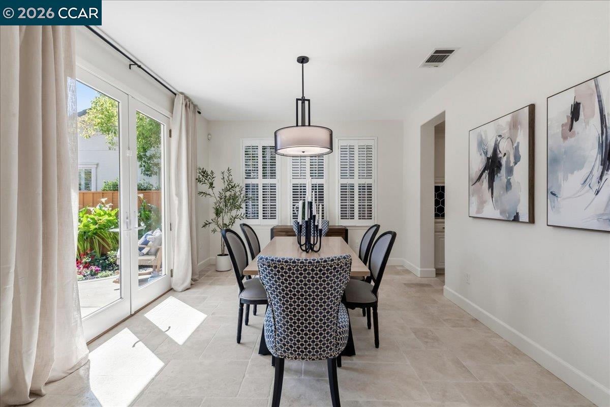 211 Cullens Court San Ramon, CA 94582 - Photo 10 of 56 a view of a dining room with furniture window and outside view