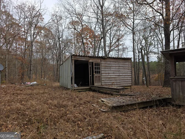 a backyard of a house