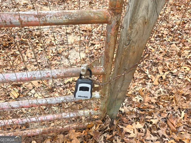 a view of a wooden fence