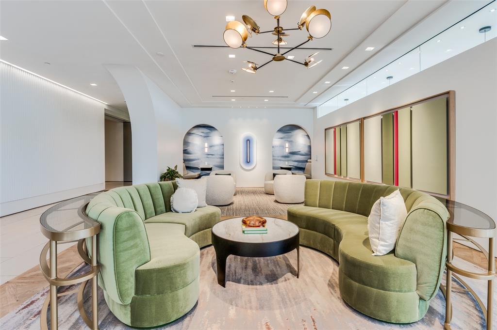 3003 Maple Avenue, Unit 2220 Dallas, TX 75201 - Photo 31 of 40 a living room with furniture and a large window