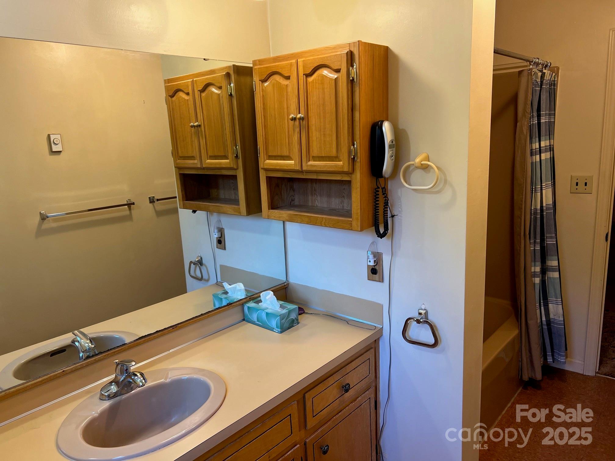 2819 Playmore Beach Road Morganton, NC 28655 - Photo 20 of 30 a bathroom with a sink and a mirror