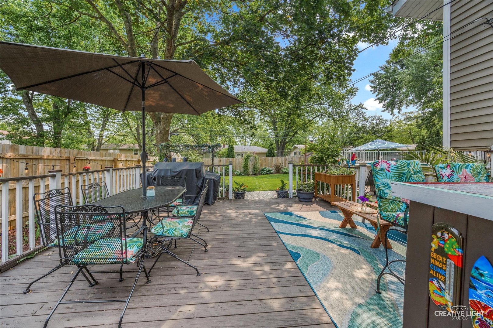 124 Fairview Drive St. Charles, IL 60174 - Photo 26 of 37 an outdoor space with furniture and umbrella