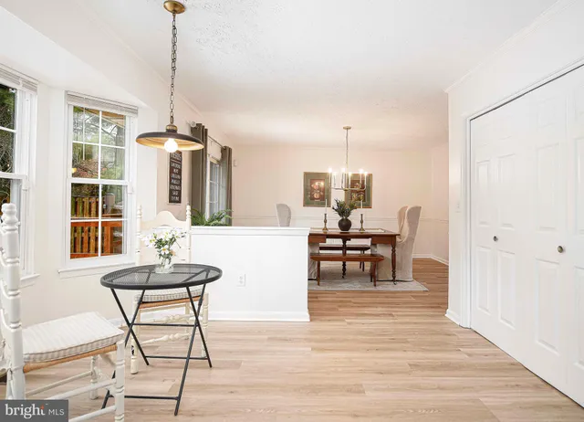 a view of outdoor space with garden and entertaining space