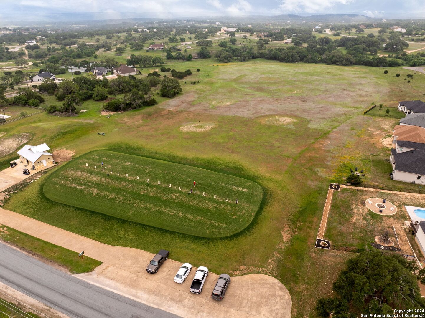 449 South Calvin Barrett Blanco, TX 78606 - Photo 18 of 23 an aerial view of ocean residential house with outdoor space