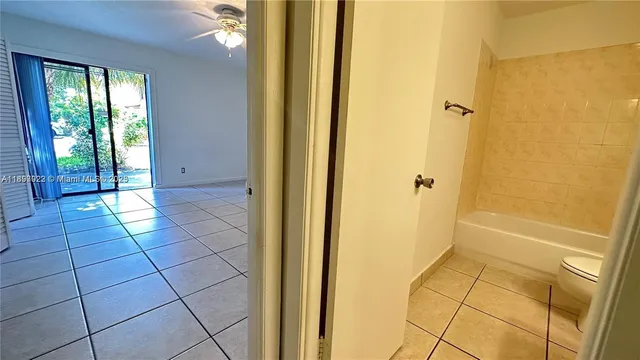 a view of a bathroom with a shower