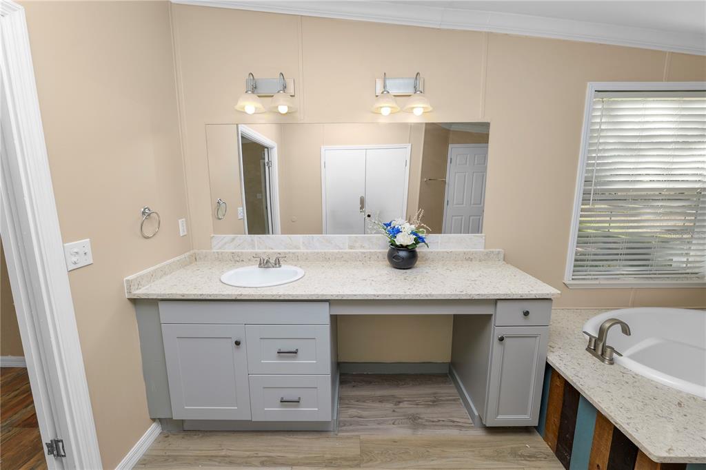 7405 Shoupe Road Plant City, FL 33565 - Photo 28 of 61 a bathroom with a sink and a mirror