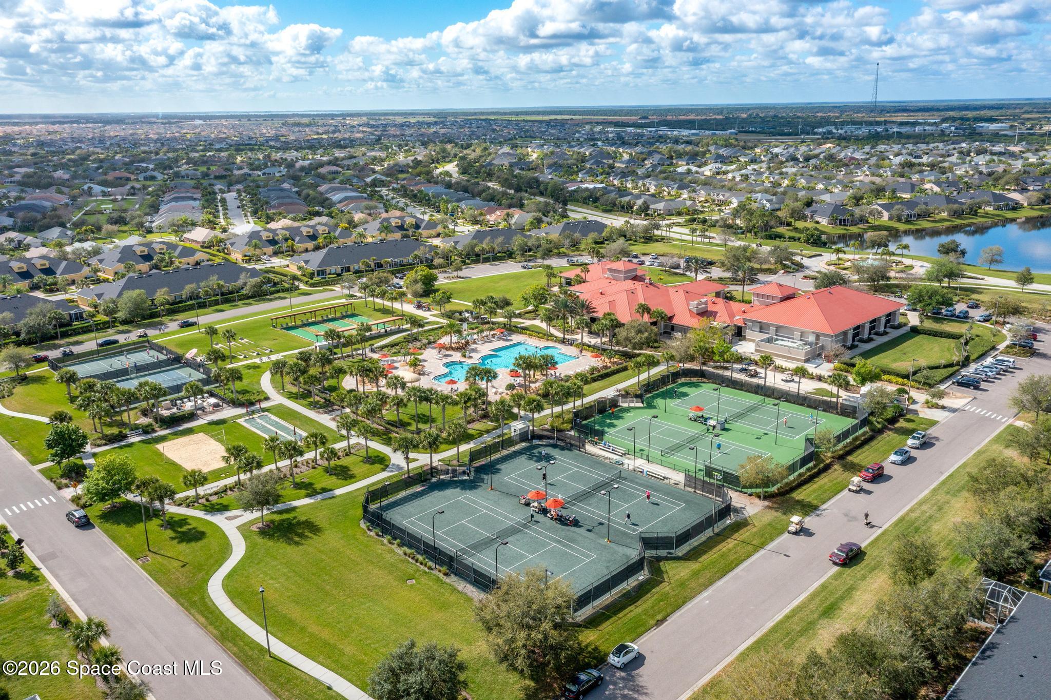 6973 Premonition Drive Melbourne, FL 32940 - Photo 66 of 91 an aerial view of residential houses with outdoor space