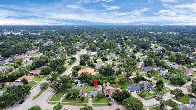 an aerial view of a city