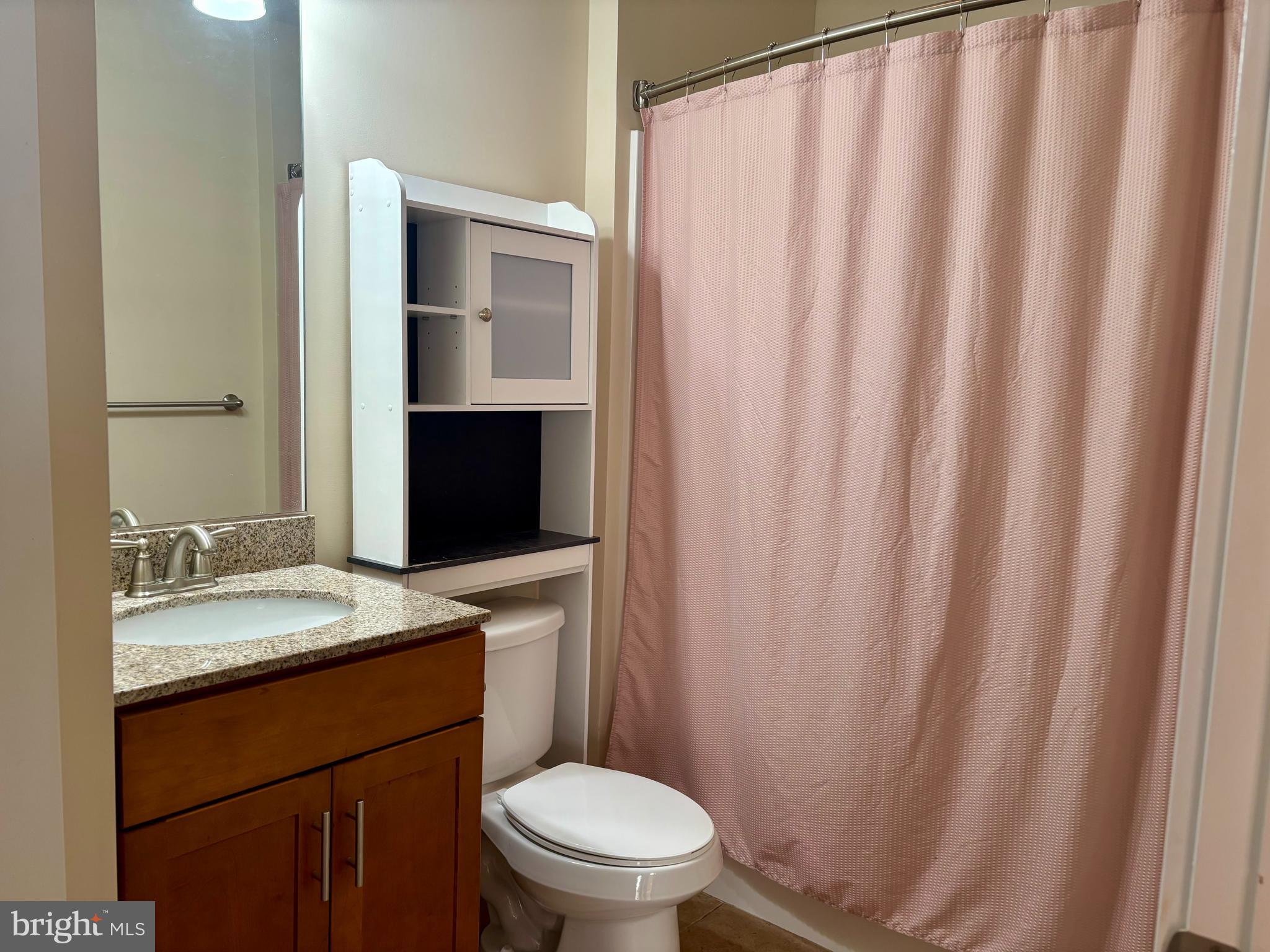 101 South Commerce Street Centreville, MD 21617 - Photo 3 of 6 a bathroom with a granite countertop sink and a mirror