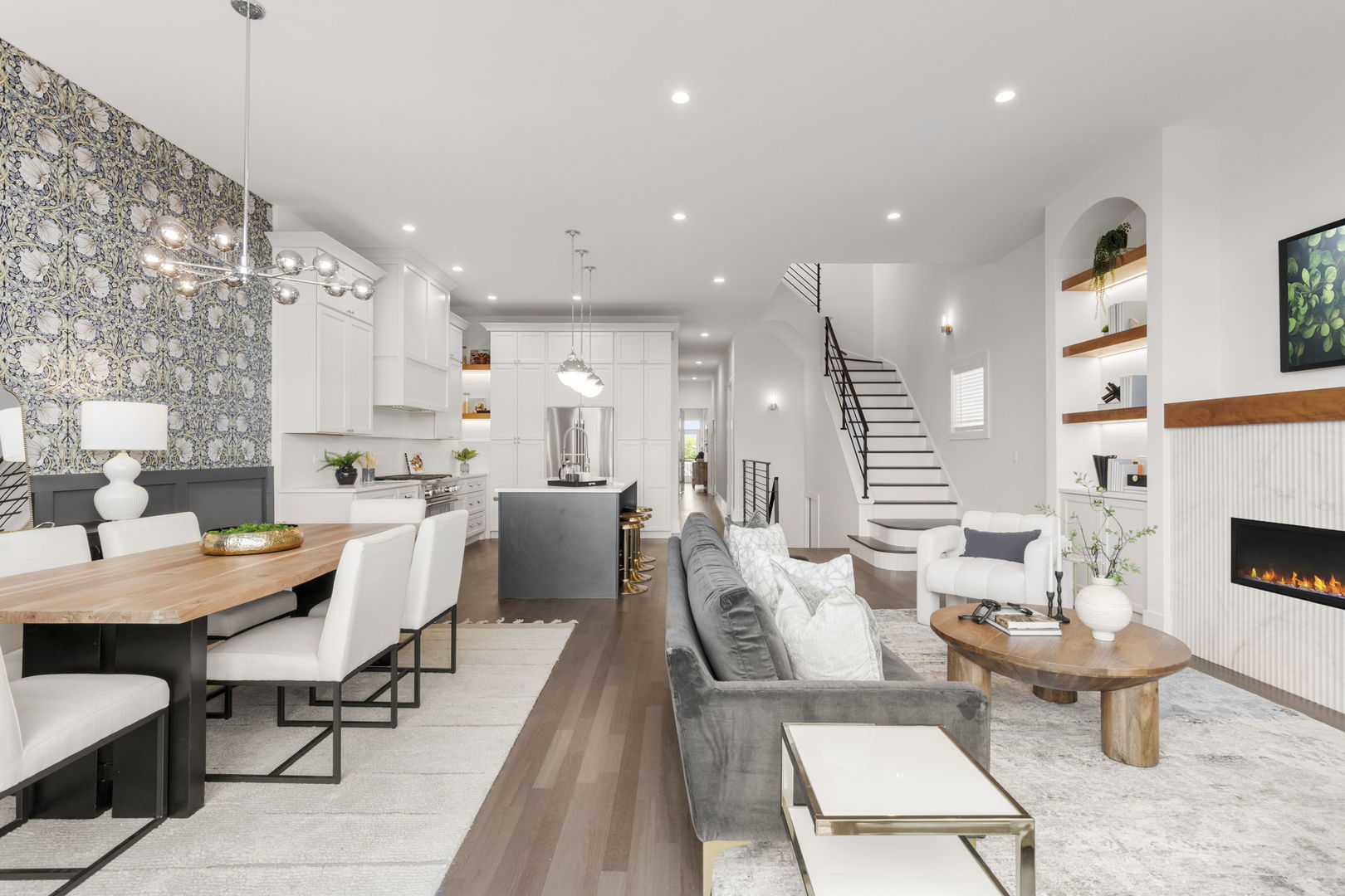 1426 West Irving Park Road, Unit 4 Chicago, IL 60613 - Photo 6 of 19 a large kitchen with a table and chairs