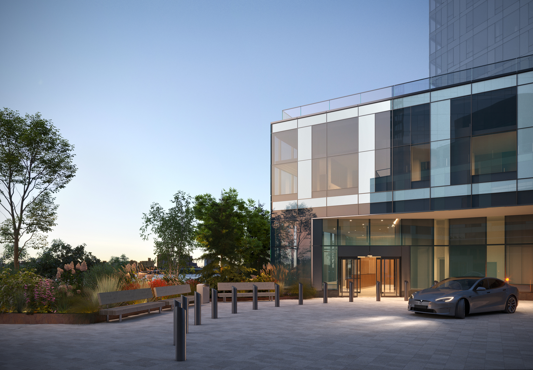 20 Halletts Point, Unit 22405 Queens, NY 11102 - Photo 29 of 47 a couple of cars parked in front of a building