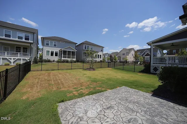 a house view with a garden space