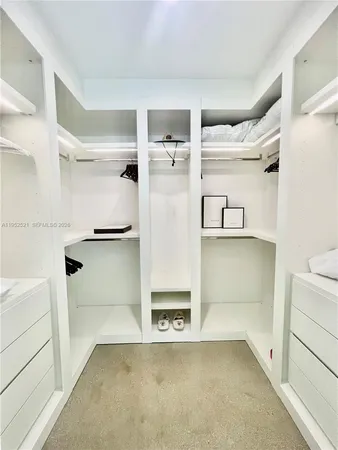 a view of walk in closet