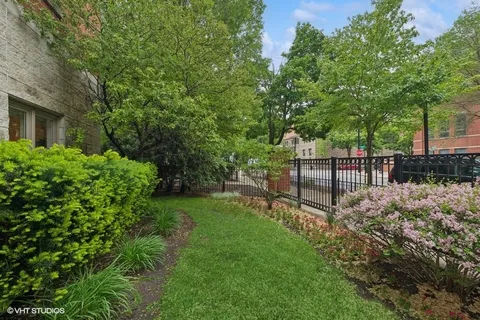 a view of backyard with green space
