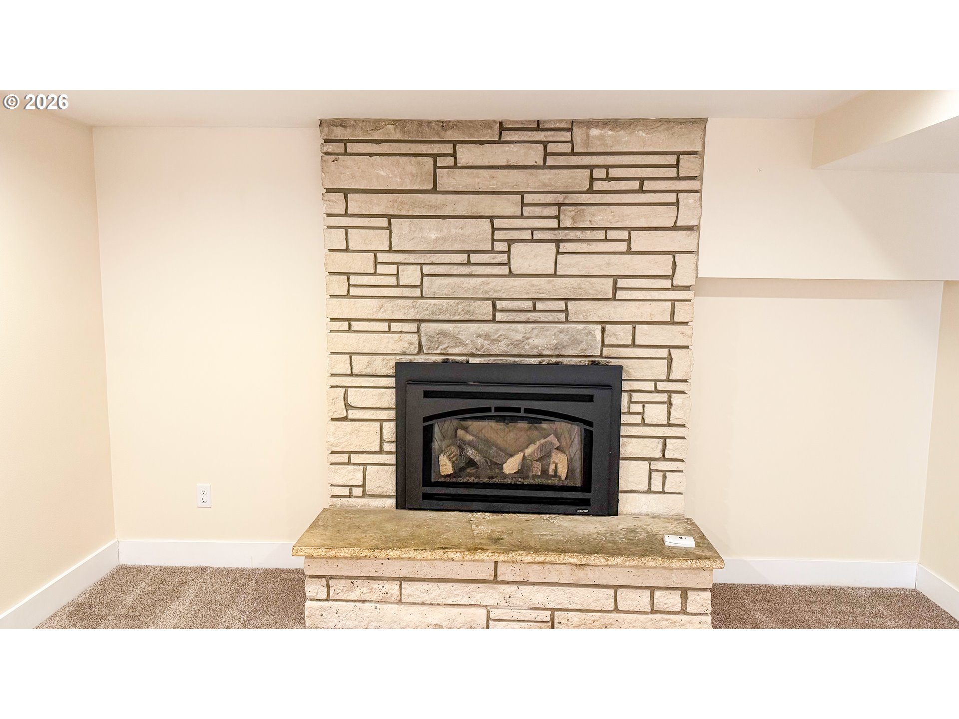 11734 Southeast Idleman Road Happy Valley, OR 97086 - Photo 38 of 48 a black and white photo of a fireplace