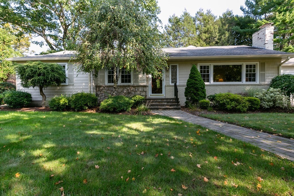 54 Ellis Drive Worcester, MA 01609 - Photo 2 of 42 a view of a house with a garden