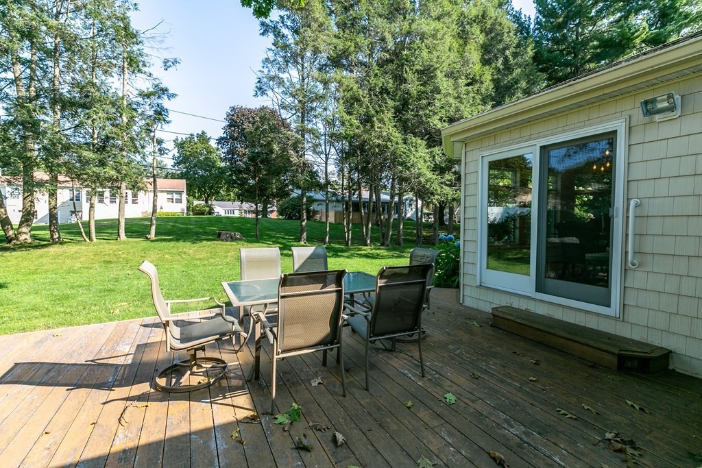 54 Ellis Drive Worcester, MA 01609 - Photo 5 of 42 a view of a house with backyard sitting area and garden