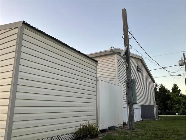 a view of a backyard of the house