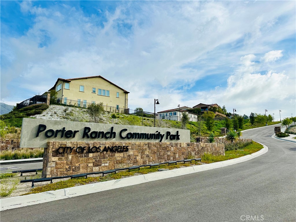 20318 West Vía Urbino Porter Ranch, CA 91326 - Photo 31 of 34 an aerial view of a house with outdoor space