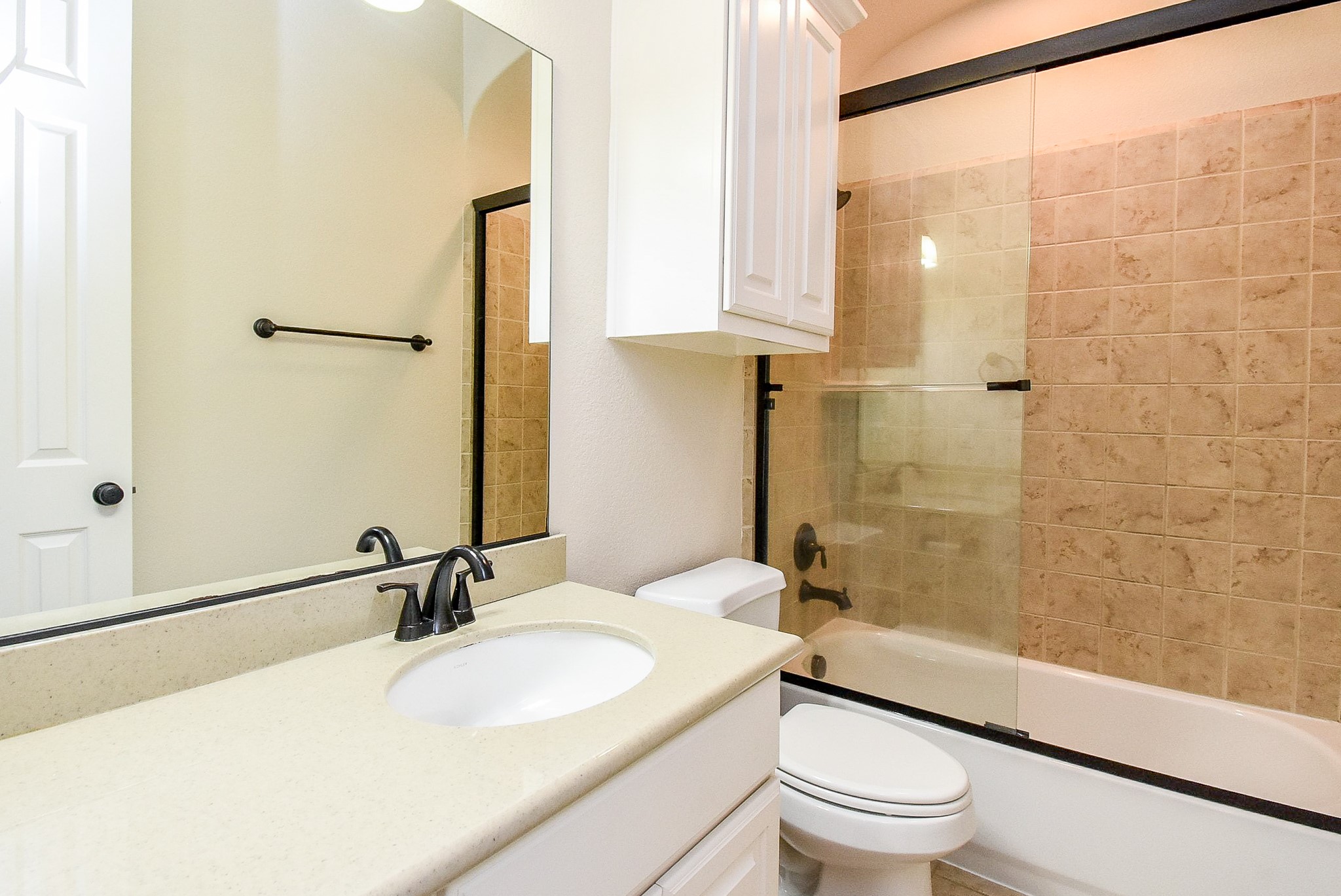 27427 Guthrie Ridge Lane Katy, TX 77494 - Photo 33 of 48 a bathroom with a sink a toilet and shower