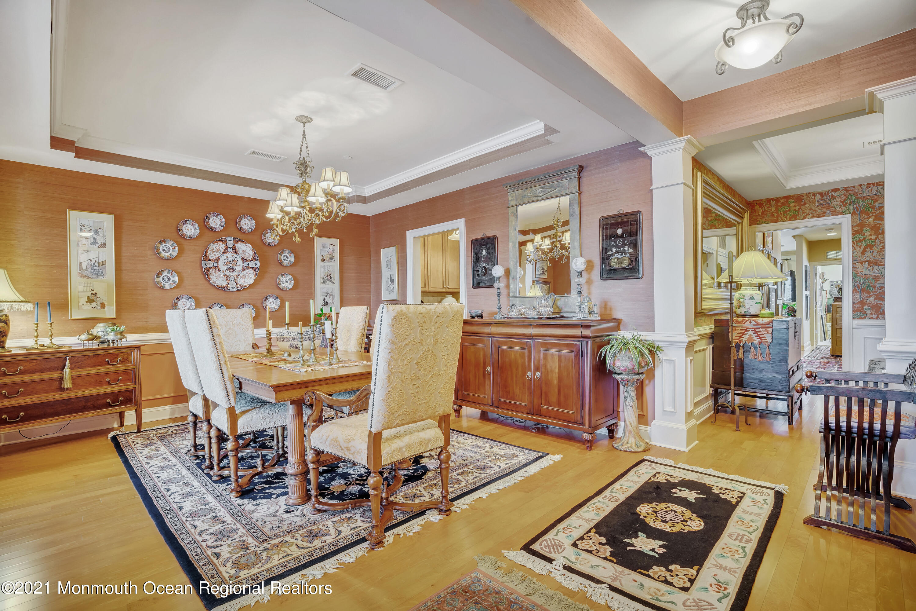 2201 River Road, Unit 3202 Point Pleasant, NJ 08742 - Photo 7 of 44 a living room with furniture and a chandelier