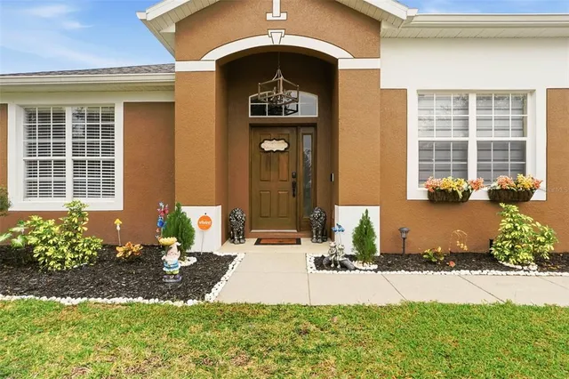 a front view of a house
