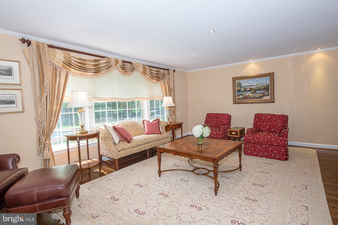 714 Woodcrest Road Wayne, PA 19087 - Photo 15 of 44 Living Room overlooking the fabulous Backyard