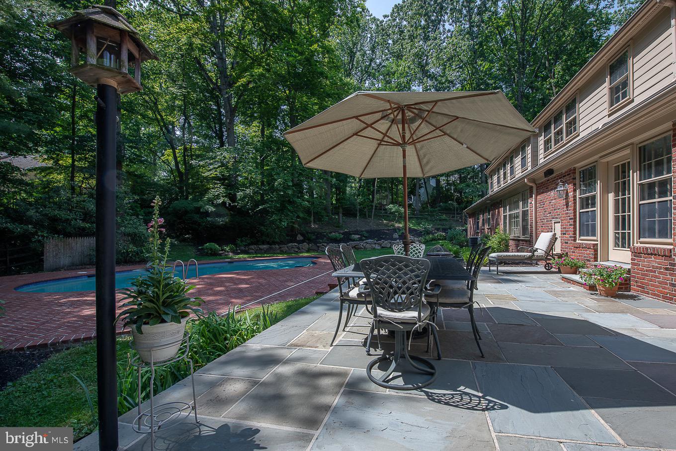 714 Woodcrest Road Wayne, PA 19087 - Photo 38 of 44 Stunning Backyard with Slate Patio