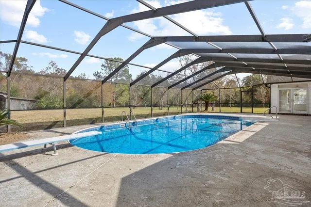 a view of a swimming pool