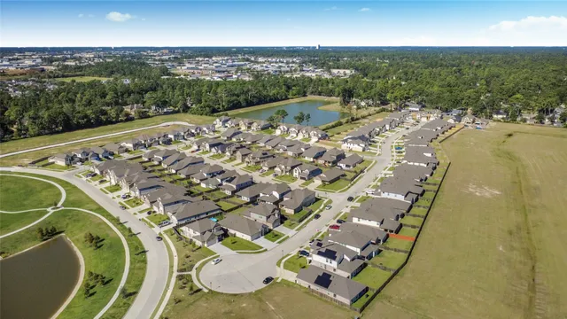 an aerial view of a city