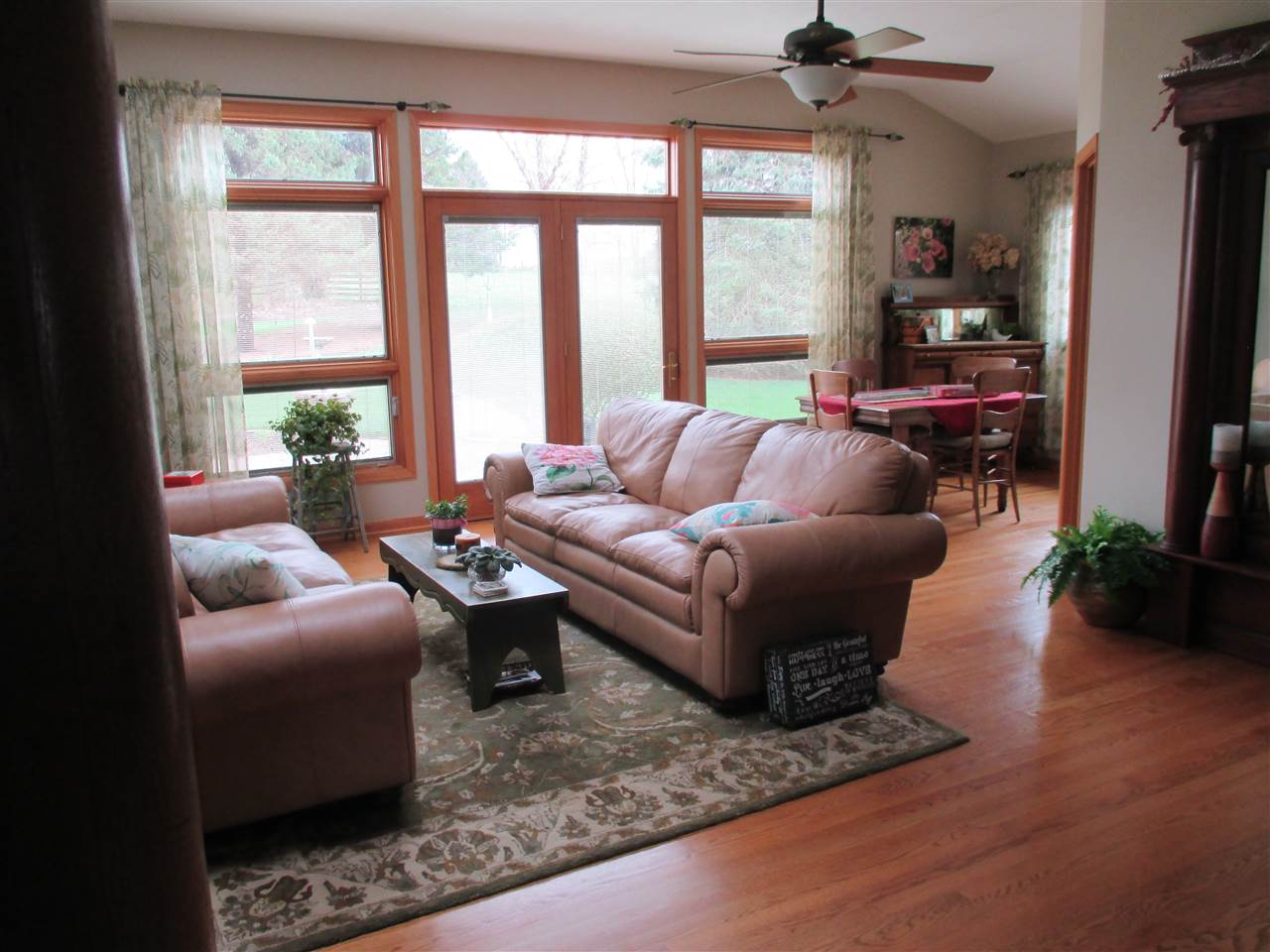 5549 North Stillman Road Stillman Valley, IL 61084 - Photo 4 of 22 a living room with furniture and a large window