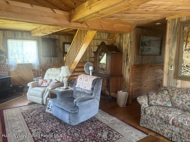 119 South Mountain Road Gilboa, NY 12076 - Photo 20 of 24 a living room with furniture and a potted plant