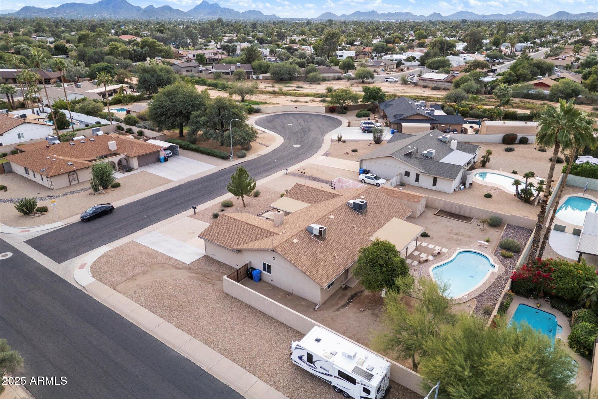 6242 East Hearn Road Scottsdale, AZ 85254 - Photo 35 of 40 an aerial view of residential houses with outdoor space