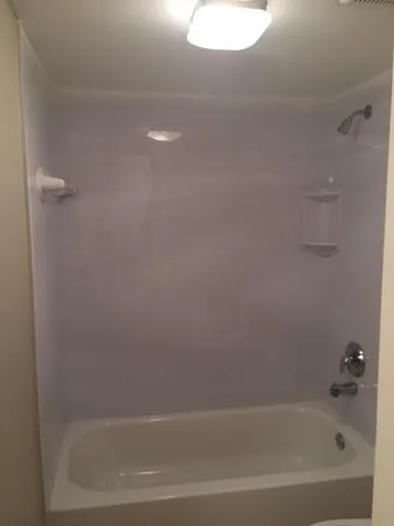 a close up of a bathtub